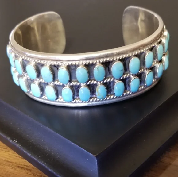 RARE Silpada Sterling Silver & Turquoise Bracelet